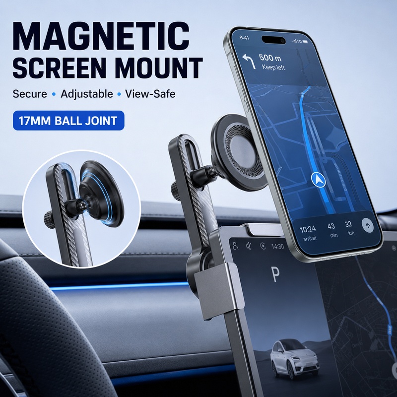 Renewable Energy Engineering - Multi-functional Alloy Car Phone Mount Universal