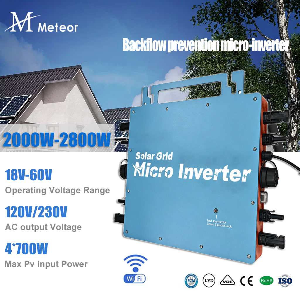 2800W 2400W 2000W Backflow Pre - Grid Tie Micro Inverter 评论和价格