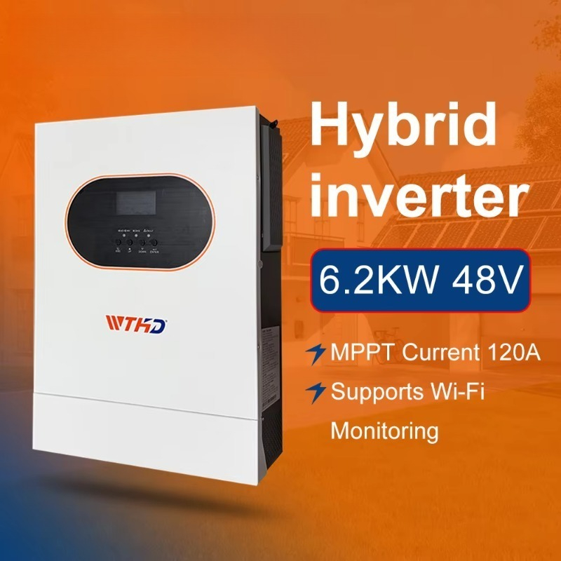 6.2KW Single Phase Off Grid On - Hybrid Solar Inverter 评论和价格