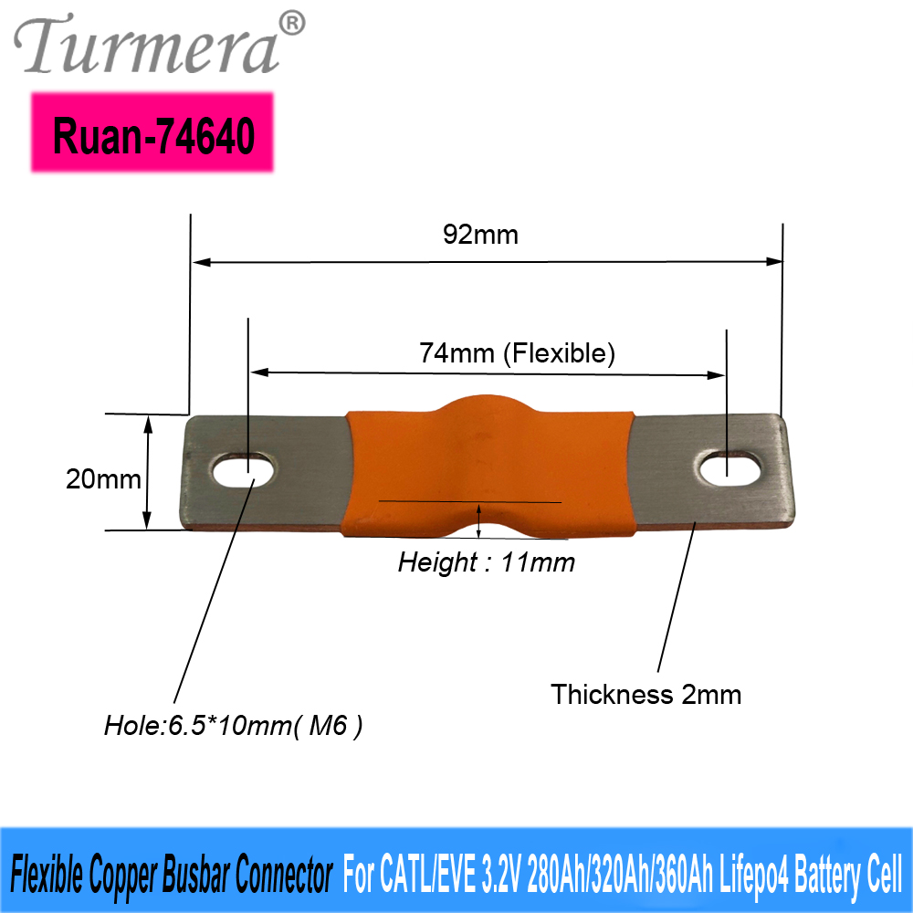 Turmera 12V 24V 48V Flexible C - Bus Bar Copper 评论和价格