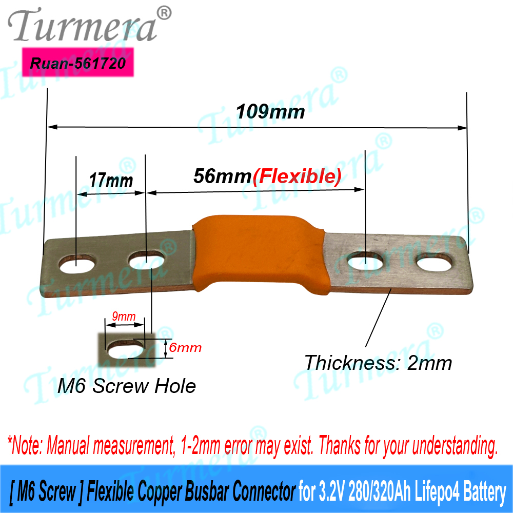 Turmera 12V 24V 48V Flexible C - Bus Bar Copper 评论和价格