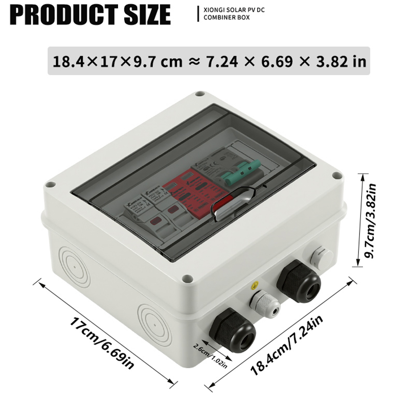 1 PCS Solar photovoltaic PV DC - Solar Combiner Box 评论和价格