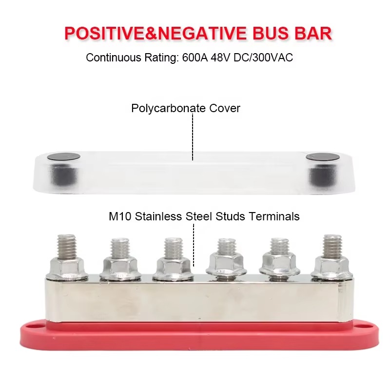 6 Stud 48V DC 600A Bus Bar, M1 - Bus Bar Copper 评论和价格
